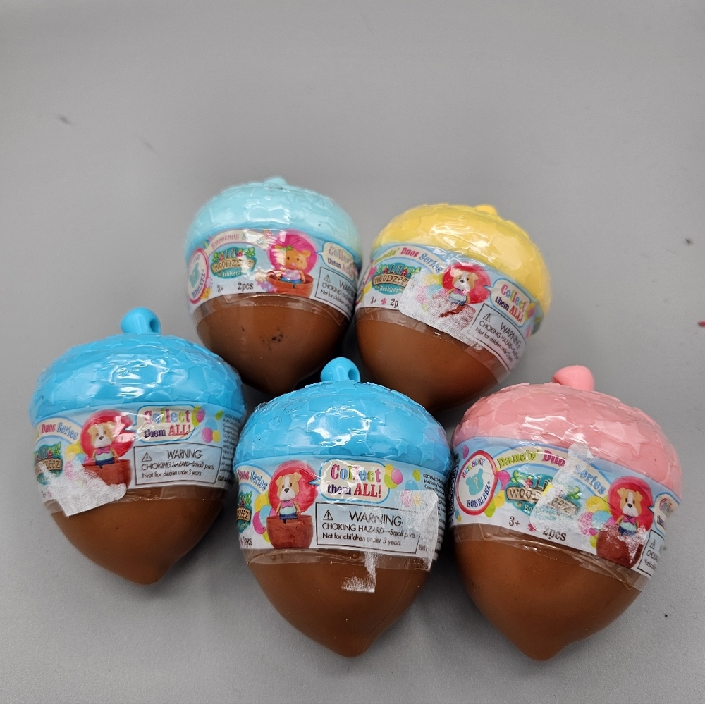 Woodzeez Bobbleez Sweeteez Dancin Duos Series Nwt Blind Acorn Mystery Lot Of 5